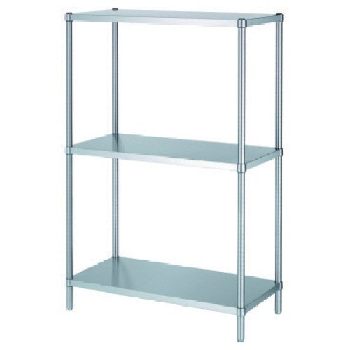 シンコー ステンレスラックベタ棚3段 RB3型 S
