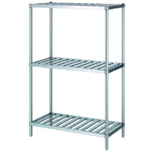 シンコー ステンレスラックスノコ棚3段 RS3型
