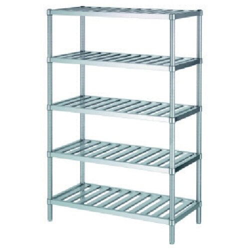シンコー ステンレスラックスノコ棚5段 RS5型
