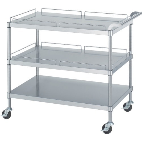 シンコー ステンレスワゴン(SUS304・ガード付