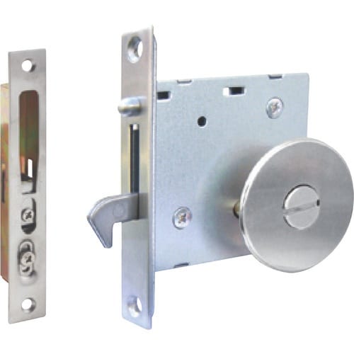 MK ケース引戸鎌錠 間仕切錠 B/S51 サテン