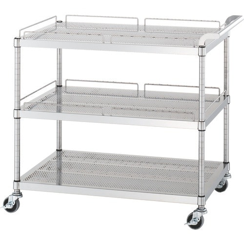 シンコー ステンレスワゴン(SUS304)天地3段