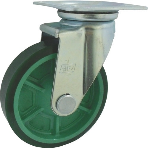 ヨドノ 樹脂製ウレタンゴム車輪(ベアリング無)自在
