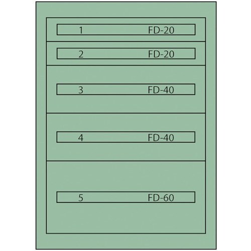Vidmar ファインキャビネットFC−180F(