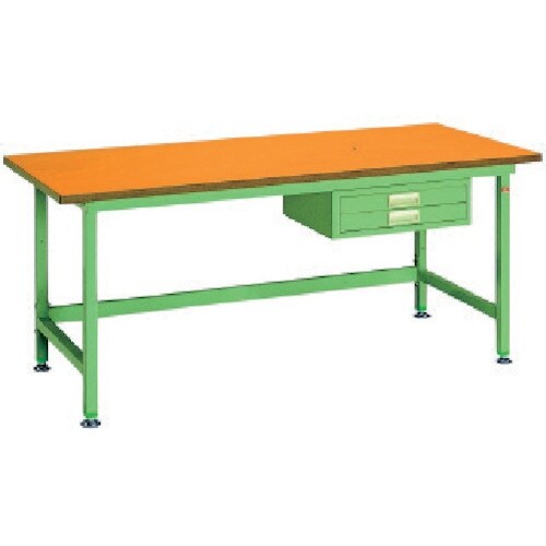 OS 中量作業台 木製天板 間口1800×奥行75
