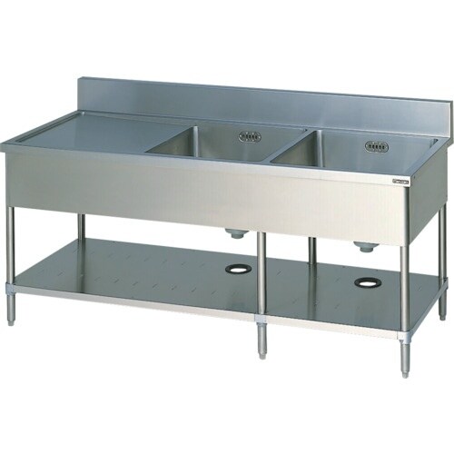 Maruzen 二槽水切シンク(ホース付)