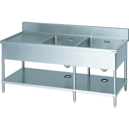 Maruzen 二槽水切シンク(ホース付)