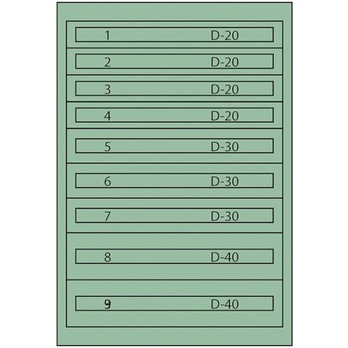 Vidmar ツールキャビネットTC−250Q−S