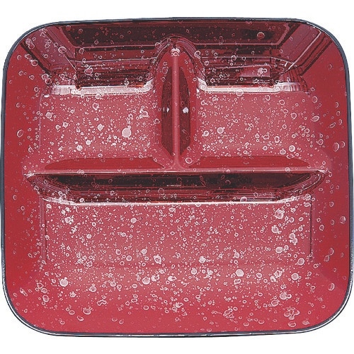 TKG 耐熱ABS ランチプレート ワインレッド