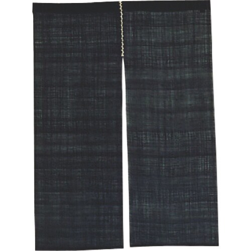 TKG 本麻のれん 万葉 無地 茄子紺