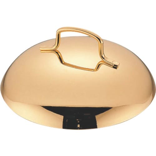 TKG 18−8プチ中華鍋用蓋 金メッキ付 9cm