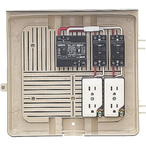 未来 屋外電力用仮設ボックス (漏電しゃ断器・分岐