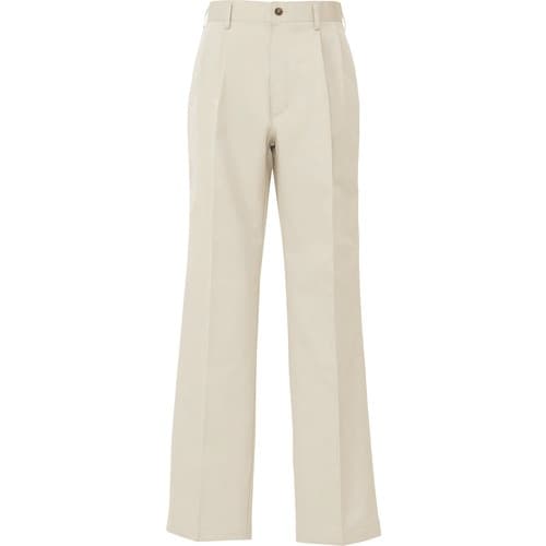 アイトス メンズチノパンツ(2タック) アイボリー