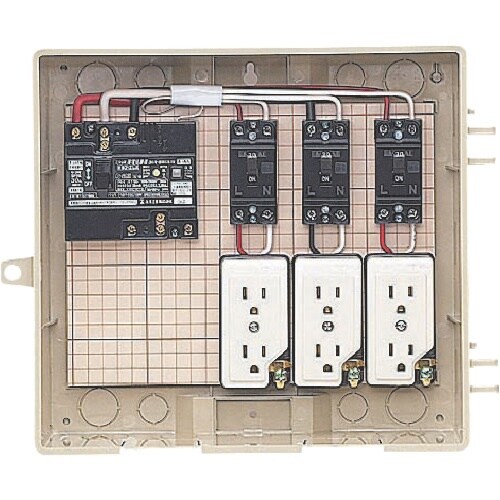 未来 屋外電力用仮設ボックス (漏電しゃ断器・分岐