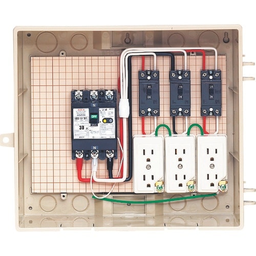 未来 屋外電力用仮設ボックス (漏電しゃ断器・分岐
