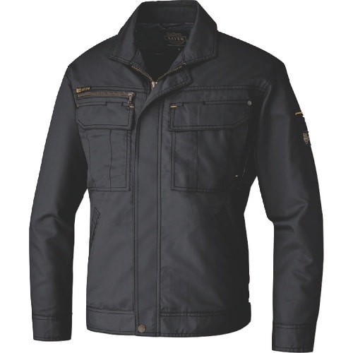 アイトス 長袖ブルゾン(薄地) ブラック 3L