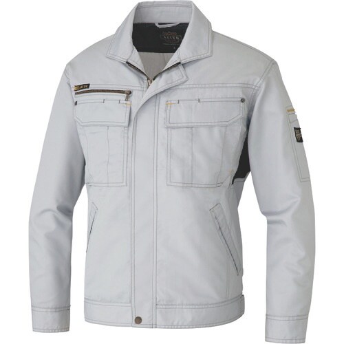 アイトス 長袖ブルゾン(薄地) シルバーグレー 4