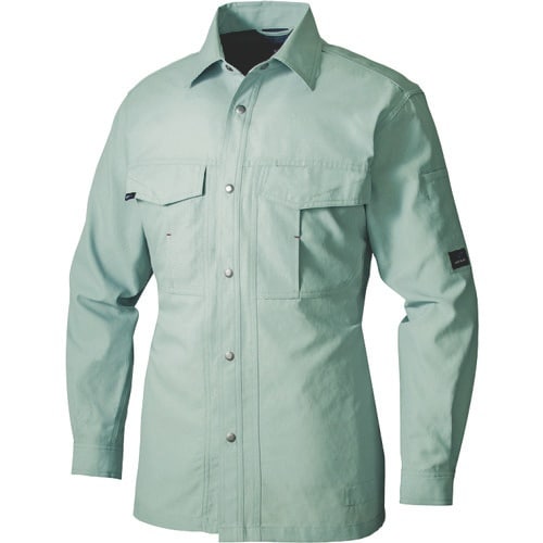 アイトス 長袖シャツ(男女兼用) アースグリーン