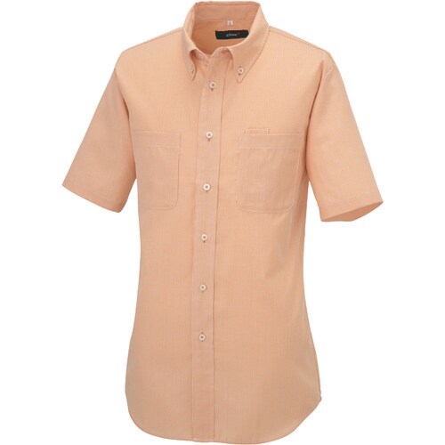 アイトス 半袖ボタンダウンシャツ(コードレーン)(