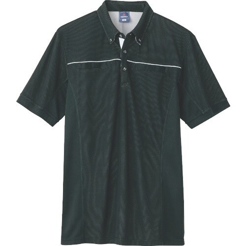 アイトス 半袖ポロシャツ(男女兼用) ブラック 3