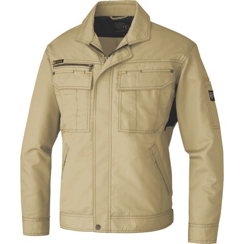 アイトス 長袖ブルゾン(薄地) カーキ 5L