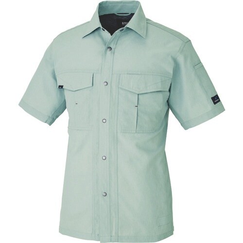 アイトス 半袖シャツ(男女兼用) アースグリーン