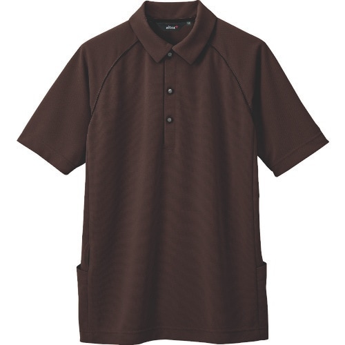 アイトス バックサイドポケット付半袖ポロシャツ(男