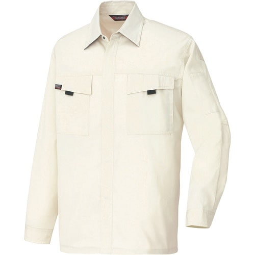 アイトス 長袖シャツ(男女兼用)(薄地) アイボリ