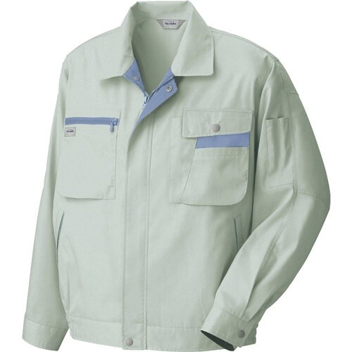 アイトス 長袖サマーブルゾン アースグレー×ミスト