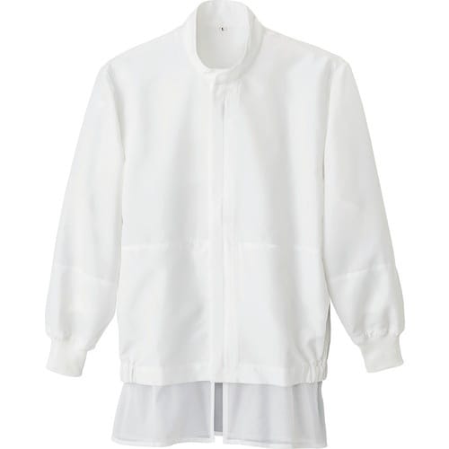 アイトス 長袖比翼ブルゾン(男女兼用) ホワイト