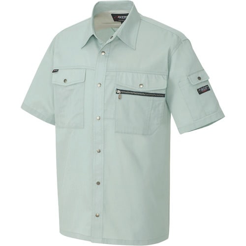 アイトス 半袖シャツ(男女兼用) アースグリーン