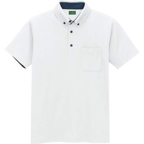 アイトス 制電半袖ポロシャツ(男女兼用) ホワイト