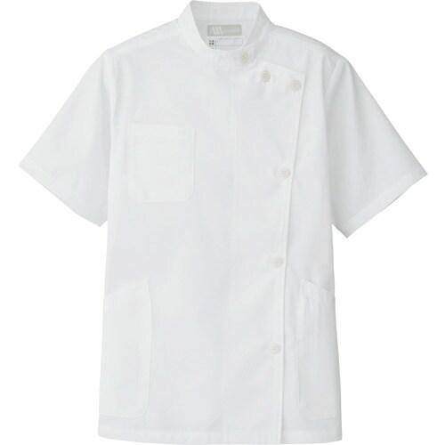 アイトス レディース半袖KCコート ホワイト 3L