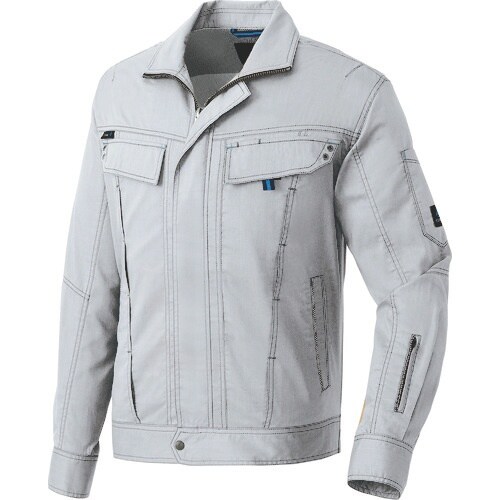 アイトス 長袖サマーブルゾン(男女兼用) シルバー