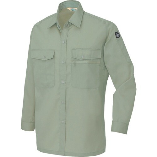 アイトス 長袖シャツ(男女兼用)(薄地) アースグ