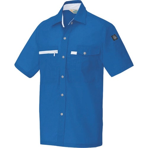 アイトス 半袖シャツ(男女兼用) ロイヤルブルー