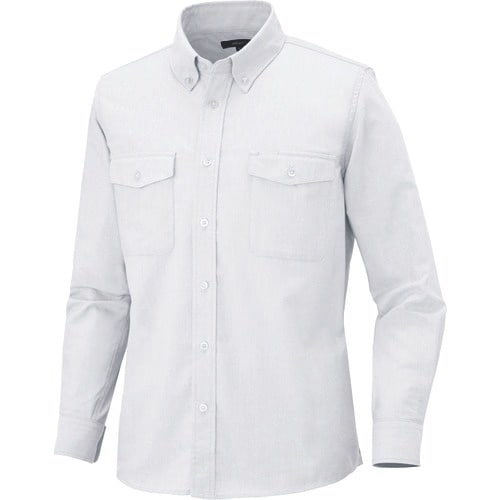 アイトス メンズ長袖オックスボタンダウンシャツ(両