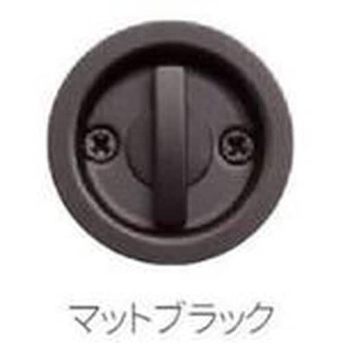 MK チューブラ引戸鎌錠 マットブラック (間仕切