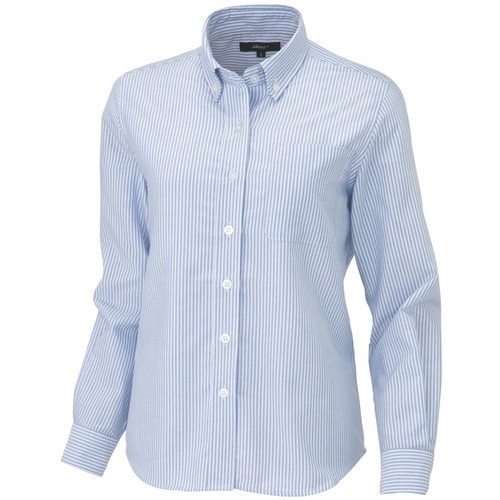 アイトス レディース長袖オックスボタンダウンシャツ