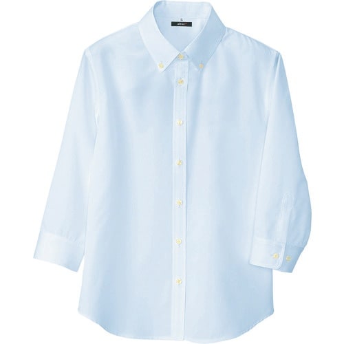 アイトス レディース七分袖ボタンダウンシャツ サッ