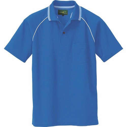 アイトス 制電半袖ポロシャツ(男女兼用) ブルー