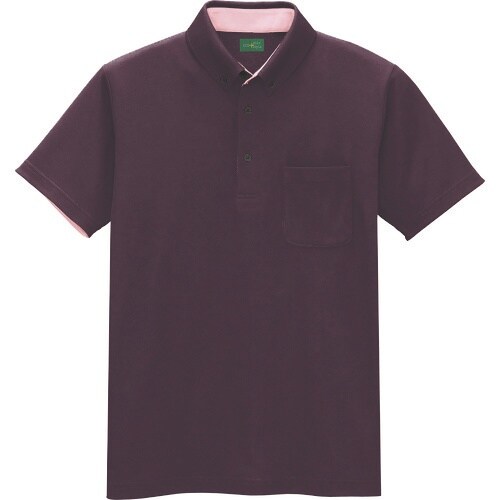 アイトス 制電半袖ポロシャツ(男女兼用) チョコレ