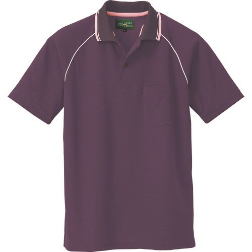 アイトス 制電半袖ポロシャツ(男女兼用) チョコレ