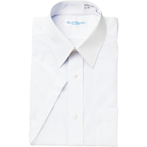 アイトス 半袖カッターシャツ ホワイト 45