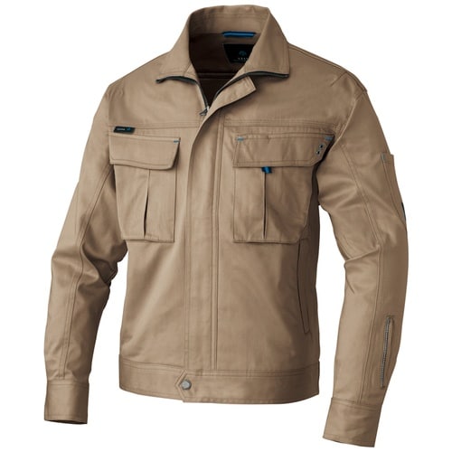 アイトス 長袖ブルゾン(男女兼用) カーキ LL