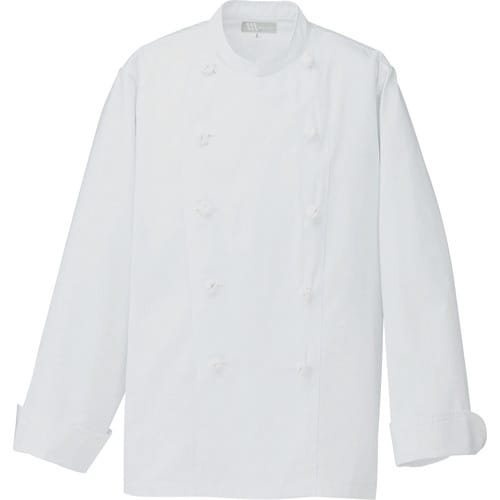 アイトス コックコート(男女兼用) ホワイト M