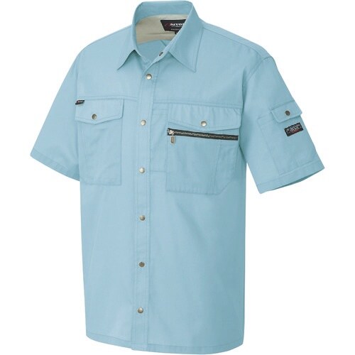 アイトス 半袖シャツ(男女兼用) サファイアブルー