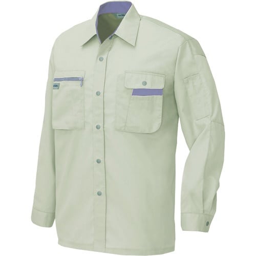 アイトス 長袖シャツ(男女兼用)(薄地) アースグ