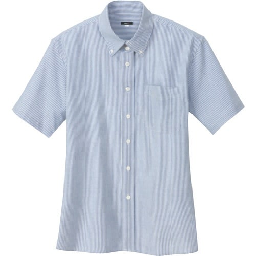 アイトス レディース半袖オックスボタンダウンシャツ