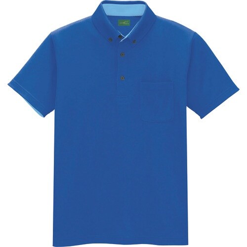 アイトス 制電半袖ポロシャツ(男女兼用) ブルー